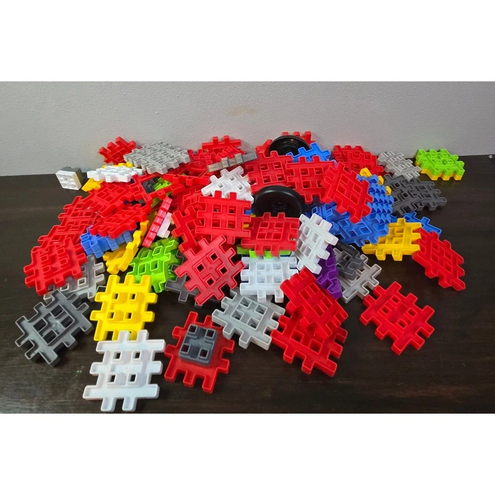 Little Tikes Waffle Blocks Bulk Lot Vintage Interlocking Building Toys Lot